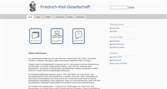 Desktop Screenshot of friedrich-kiel-gesellschaft.de